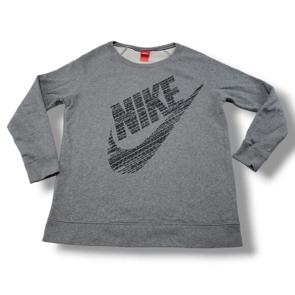 Nike Sweatshirt Size Medium "There Is No Finish Line" Nike Swoosh Graphic Print - Picture 1 of 6